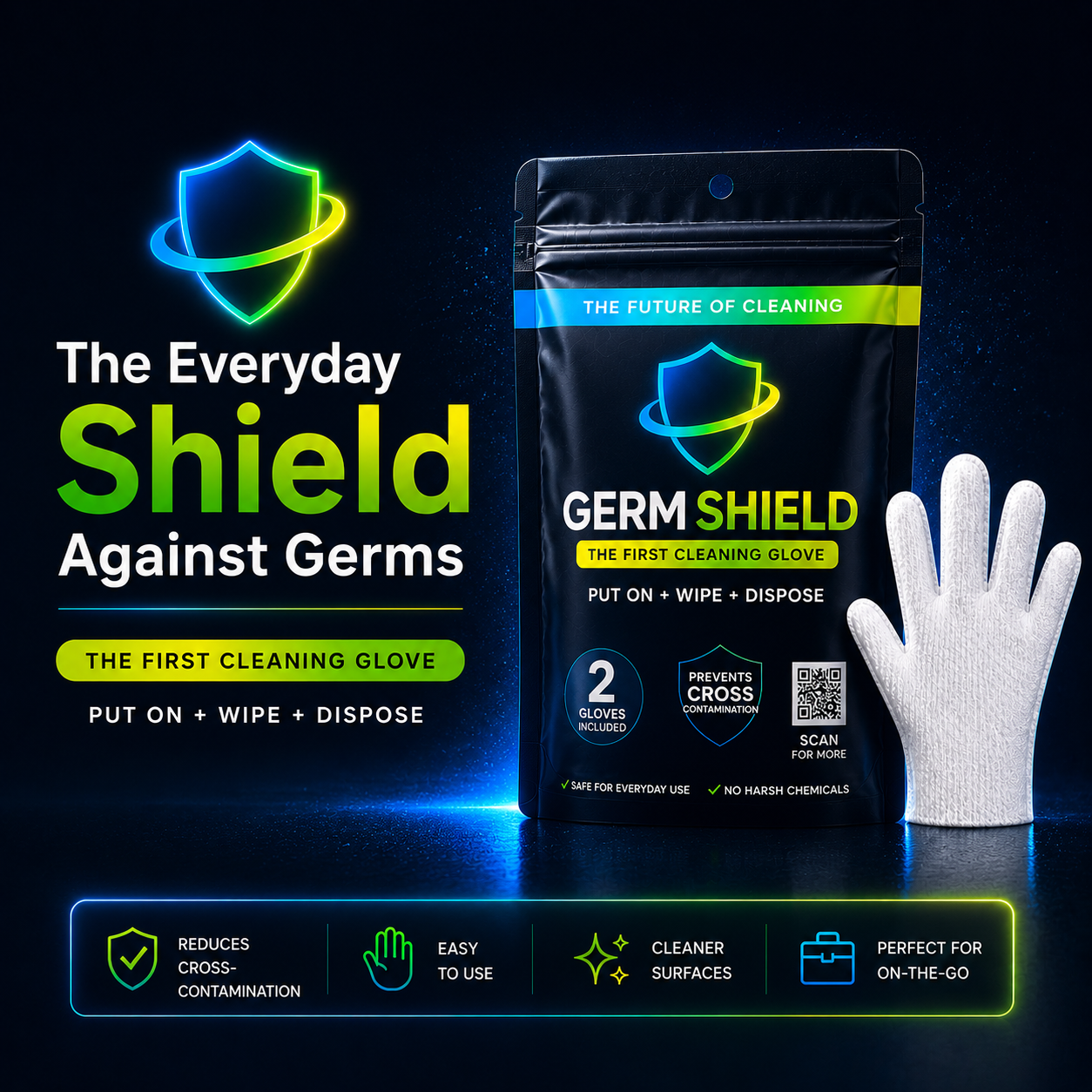 Germ Shield Wipes - Single Pack
